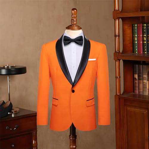Image of Barry.Wang Blazer for Men Paisley Sport Coat Lightweight Suit Jacket Regular Tuxedo Flower Mardi Gras Carnival Gift