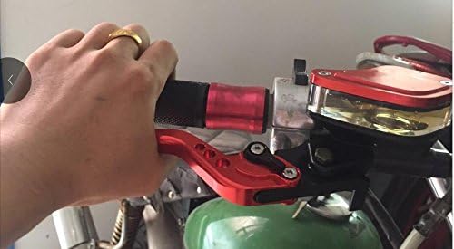 Miniatura 7 de Depósito universal de cilindro maestro de motocicleta de 78 de pulgada, 0.866 in, palanca de embrague de freno hidráulico doble, repuesto para la