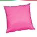 ARREDIAMOINSIEME-nelweb Cuscino arredo casa Fucsia 40x40cm sfoderabile con Cerniera Tinta Unita Cotone Lucido 100% Made in Italy Dis.10