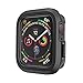 Compatible Apple Watch Case 44mm Series 4 Series 5, Shockproof and Shatter-Resistant Protective Bumper Cover iwatch Case, Black