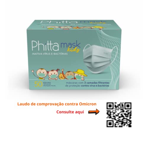 Máscara cirúrgica infantil 50 unidades