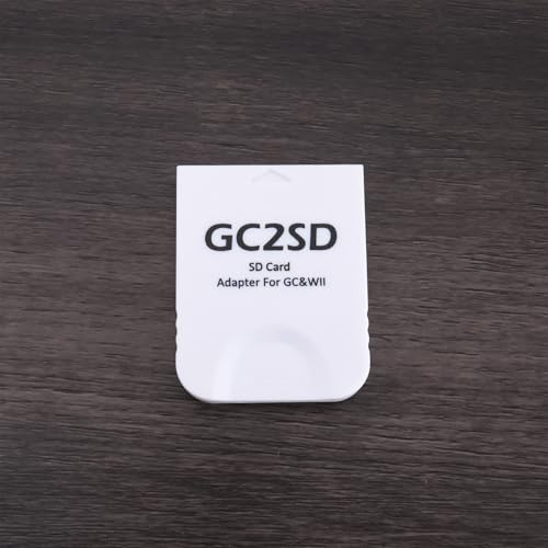 Create idea 2X Adaptador Tarjeta de Almacenamiento 512 GB Lector Tarjetas Micro GC2SD 45x35,5x7mm Compatible con Gamecube Consolas Wii Color Blanco - imagen 5