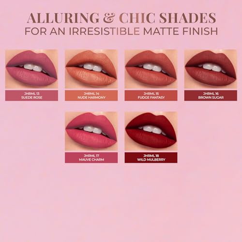 Image of Just Herbs Relaxed Matte Liquid Lipstick Lip colour for Women, Nourishing & Long Lasting Lipsticks 4 ml (Nude Harmony)