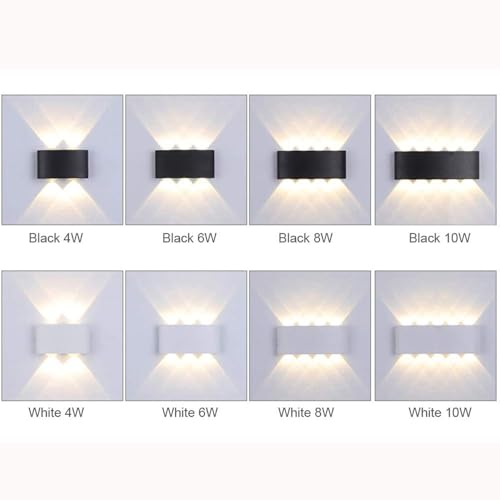 Lámpara de pared baño e iluminación interior aplique impermeable IP65 8W 5