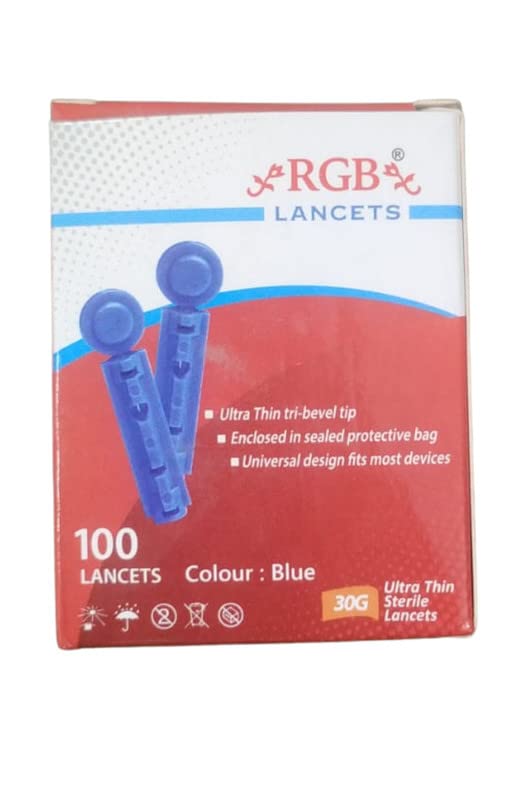 Buy RGB Ultra Thin TriBevel Tip Round Blood Lancet 100 Pieces