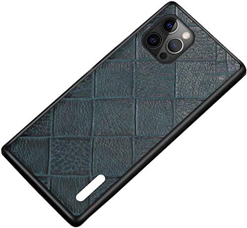 Protection d'écran en cuir bleu GUMMMY pour iPhone 14 Pro