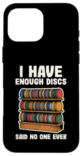 I Have Enough Discs �v���[���[ �j���p �ʔ��� �f�B�X�N �S���t �X�}�z�P�[�X iPhone 16 Pro Max �p