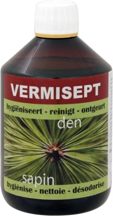 Beaphar - Vermisept Den - Geconcentreerd Reinigingsmiddel - Hygiëniseren, Reinigen en Ontgeuren - Hondenhokken, Kattenbakken, Kooien Van Vogels en Knaagdieren - Alle Huisdieren - 500 ml