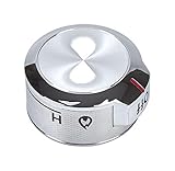 Whirlpool W11030413 Range Surface Burner Knob (Stainless) Genuine Original Equipment Manufacturer (OEM) Part Stainless