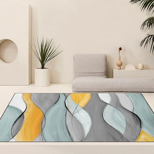 Alfombra de pasillo lavable en lavadora con suave pelo corto 3