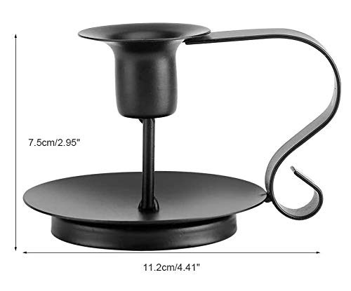 image for Printemps Candlestick Holders Black Candle Holder,Wrought Iron Taper C