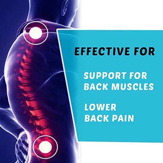 Image of Cotton, Premium Lumbar Support Belt For Back Pain Relief | Ls Belt With Adjustable Strap For Back Pain, Lower Back Support With Cushioning For Men And Women (Xxxl, Black)