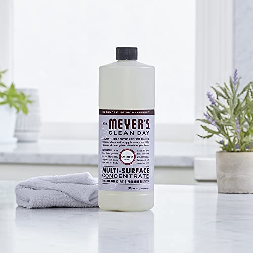Image of MRS. MEYER'S CLEAN DAY Multi-Surface Cleaner Concentrate, Use to Clean Floors, Tile, Counters, Lavender, 32 fl. oz (Pack of 2)