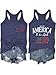 LUBERLIN 4th of July Outfits USA Flag Tank Tops Women 4th of July Patriotic Sleeveless Shirt Summer T-Shirt Vest(Blue 2-S)