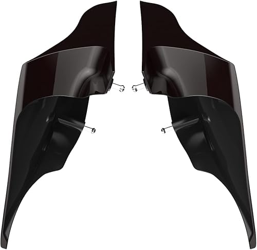 Miniatura 173 de Advanblack Barracuda - Cubiertas laterales estiradas plateadas (brillantes), paneles extendidos para Harley Touring Street Glide Road Glide Electra