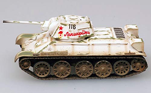 Easy Model WW2 Russian Army T-34/76 Model 1943 Spring Camouflage Tank 1/72 diecast