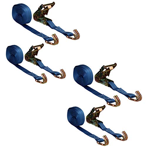 Sangle à cliquet pour éviter la chute de cargaison, lot de 4 bandes 8m 0,4T