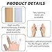 TNJPSEK 24 Pcs Gel Finger Cots Protector, Silicone Finger Protector Sleeve Support, Waterproof Thumb Covers for Handicraft Typing Printing Painting Electronic Repair Construction Gardening (Open-End)