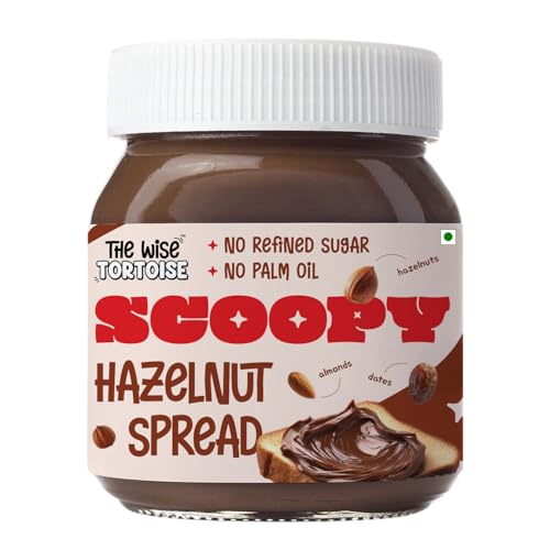 Image of Scoopy Real Hazelnut Chocolate Spread | 100% Sweetened with Dates & Jaggery | Zero Palm Oil | No Refined Sugar | No Artificial Flavors | Clean & Healthy (250g)