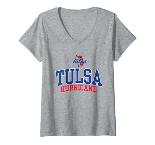 Womens Tulsa Golden Hurricane | Official NCAA Merch | NCAFTUL04 V-Neck T-Shirt