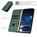 Jiajihua Cover Compatible with Huawei Y5 Prime (2018),Compatible with Huawei Y5 (2018) PU Leather Magnetic Closure Wallet Card Holder Flip Kickstand Phone Case Green