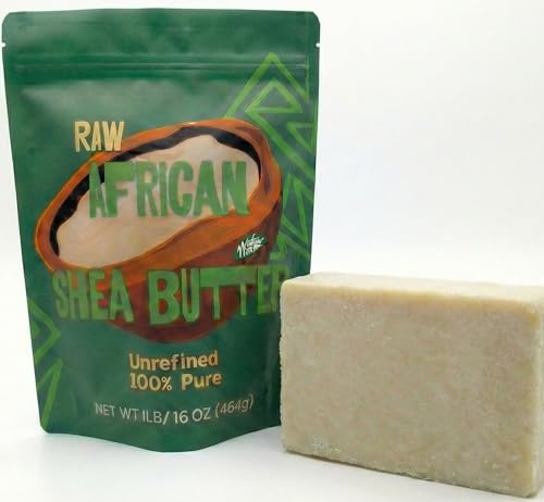 Nimba Foods Raw African Shea Butter Unrefined Bulk 1LB | 100% Pure for Soap Making Body Butter Skin Hair Eczema