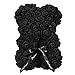 Demiawaking Orso Rose 25 CM Fiori Artificiali Orsetto di Rose Orso Rose Finte in Schiuma Bambola Regalo per Compleanno San Valentin Anniversario con Stick di Colla (Nero)
