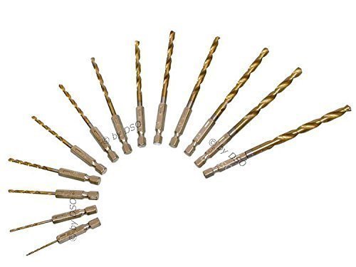 Am Tech 13 pc Titanium Coated HSS Drill Bit Set AMF1120
