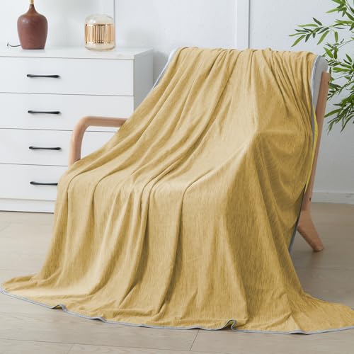 Cushious Cooling Blanket Twin Size 60"x80", Summer Lightweight Breathable Ice Blanket, Cooling Blankets for Hot Sleepers Night Sweats Adults Absorb Heat Keep Cool by Cushious - Used condition - Image 9