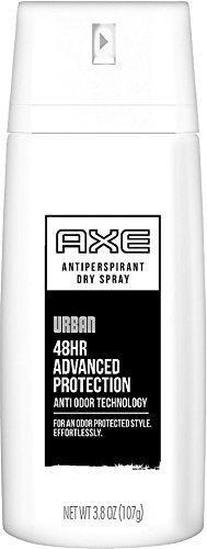 Axe Antiperspirant Dry Spray, Urban 3.80 oz (Pack of 6)