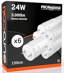 Eurocali 21674 LED-Röhre 150cm 6er-Pack