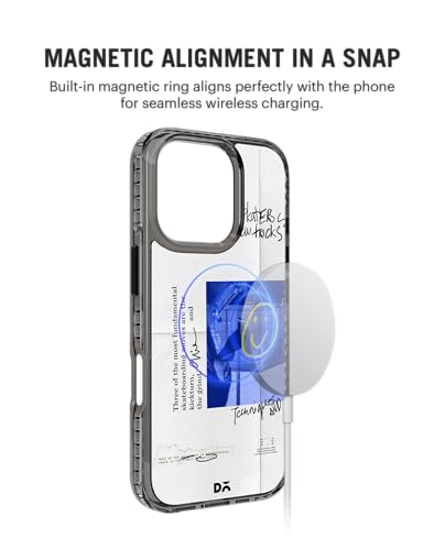 Image of DailyObjects The Fundamentals Stride 2.0 Magnetic Case Cover Compatible with iPhone 16 Pro Max | Wireless Charging Slim Back Cover | 2 Layer Edge Protection & Shockproof