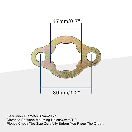GOOFIT 17mm Engine Sprocket Zahnrad Retainer Platte Satz Ersatz für 50cc 70cc 90cc 110cc 125cc ATV Dirtbike Go Kart Pitbike Dune Buggy Quad