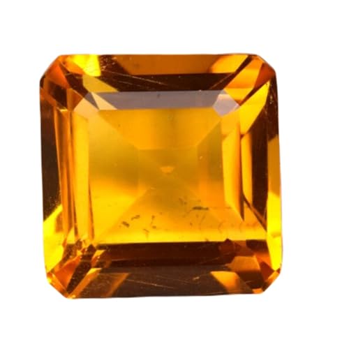 Citrine naturelle pierre précieuse à facettes 11,86 mm pour collier et fabrication bague