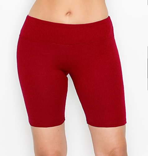 Image of ALWAYS Faux Leather Shorts - High Waist Active Stretch Yoga Short Pants for Women