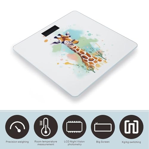 Báscula Digital de Baño con Ilustración de Jirafa miniatura 3