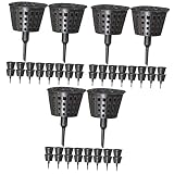 Yardwe 90 Pcs Kunstmest Box Kunstmest Box Herfst Kunstmest Herfst Gazon Meststof Hangende Plantenmest Orchidee Plant Automatische Plant Meststoffen Mand Bonsai Plastic Lade