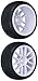 Redcat Racing 02020W White Road Wheels & Tires (2Piece)