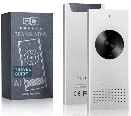 Enence PRO Language Translator Device, Real-Time Voice...