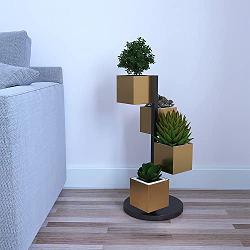 Image of DECOWORLD || Step Planter for Indoor, Living Room, Balcony or Outdoor|| Elegant Planter for Multiple Pots || Plant stand for Pots and Flowers || 4 Step Planter stand for Home decor