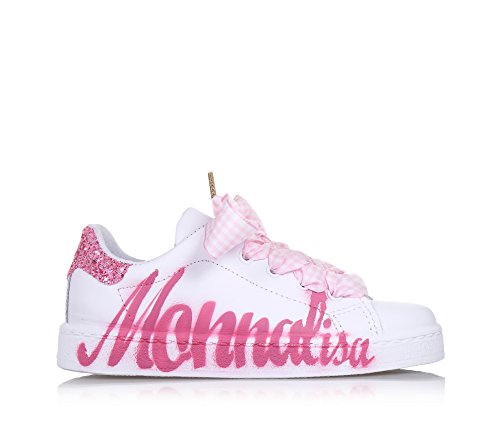 MONNALISA Scarpa Bianca e Rosa, Bambina, Bambine