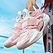 Jefuzh Womens Lace Up High Top Basketball Shoes Fashion Breathable Non Slip Sneakers Lightweight Outdoor Sports Tennis Walking Shoes (S Pink,6)