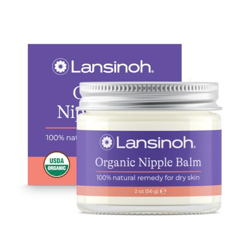 Image of Lansinoh Organic Nipple Butter, 2 Ounces | Nipple Cream, Safe for Breastfeeding Baby, Postpartum Essentials for Mom