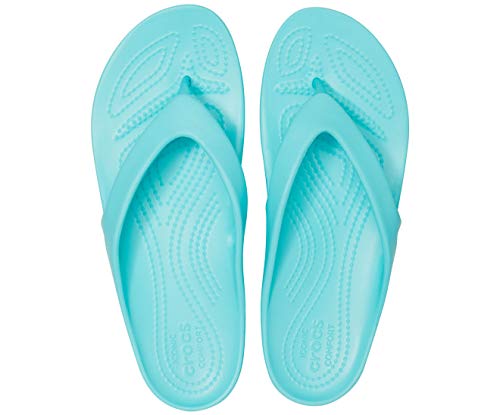 Image of crocs Women's Kadee II Flip W Blue Flops-2 UK (W4) (202492-40M)