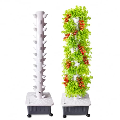 TIRUSS Vertical Hydroponic Grow Tower Aeroponic Tower...