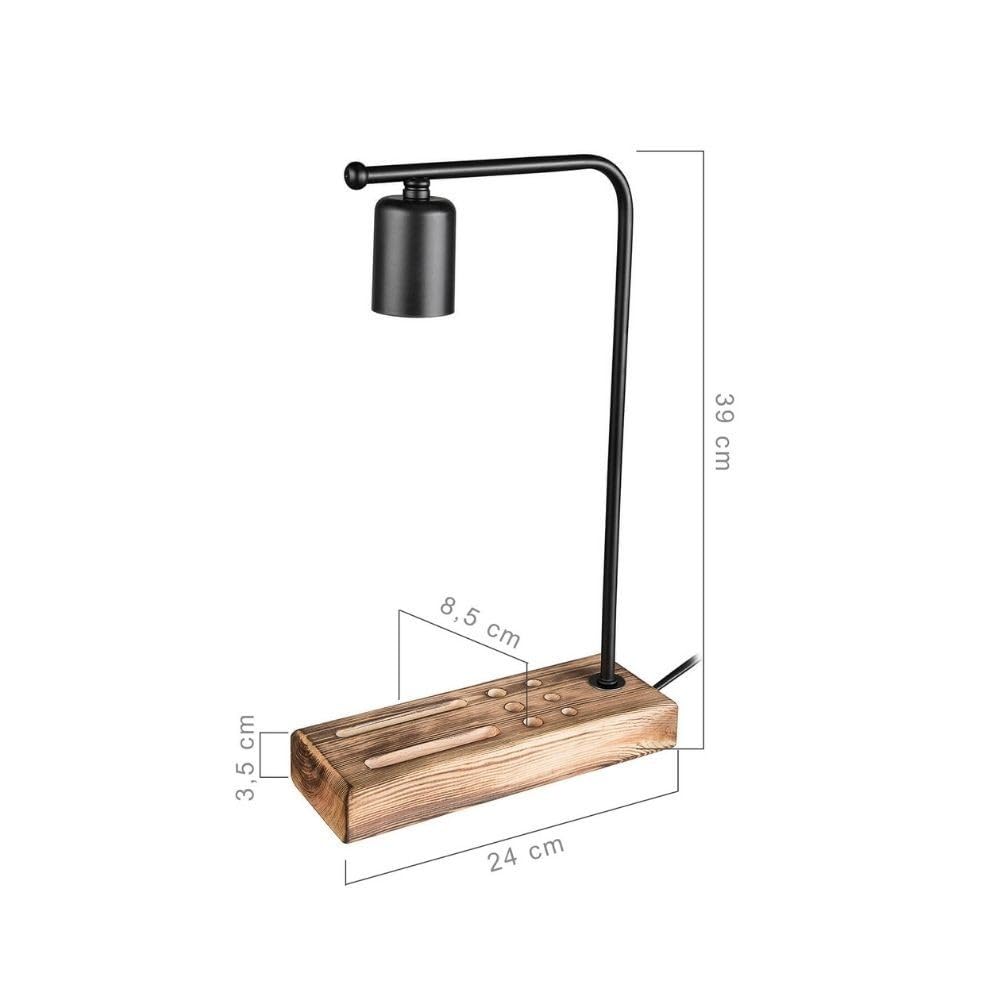iperbriko Lampada da scrivania con porta cellulare Vito 24 xh. 39 cm