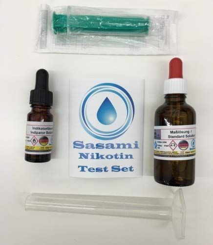 Preisvergleich Produktbild Nikotin Test Set - Nikotingehaltsbestimmung in Flüssigkeiten - Komplettset