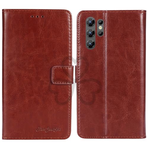 TienJueShi �u���E�� �r�W�l�X ���g�� �ω��� �X�^���h ���z TPU Silicone �V���R�[�� ���U�[ ���� Case Cover �J�[�h���[ �J�o�[ �P�[�X �|�[�` �蒠�^ ���eOukitel C2 4.5 inch