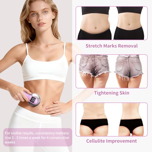 AISEELY Massage Tool, 3 Modes 10 Levels Electric Body Massager Machine, with Heating for Home Use on Leg, Belly, Arm, Waist, Pink — view 2