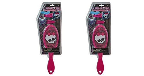 Monster High Skull Hair Brush and Hair Clip Set X 2 Set